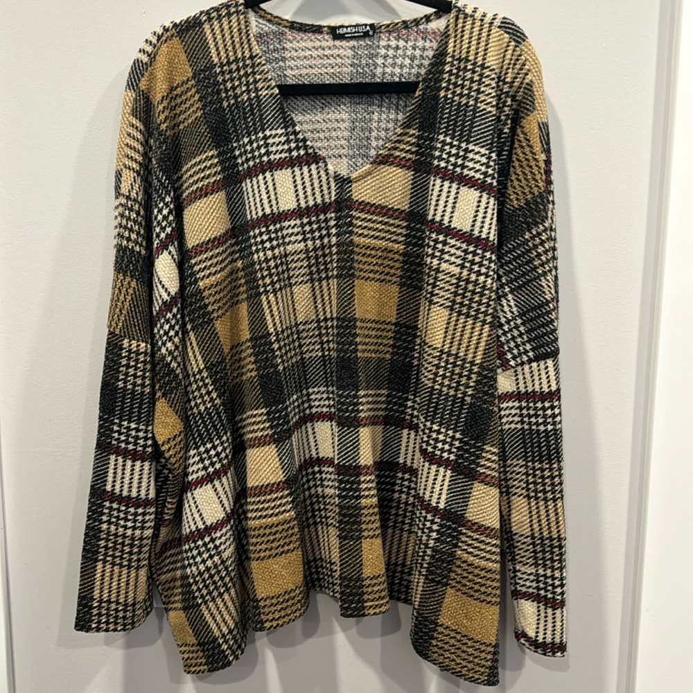 Heimish USA Vneck Waffle Knit